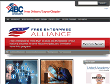 Tablet Screenshot of abcbayou.com